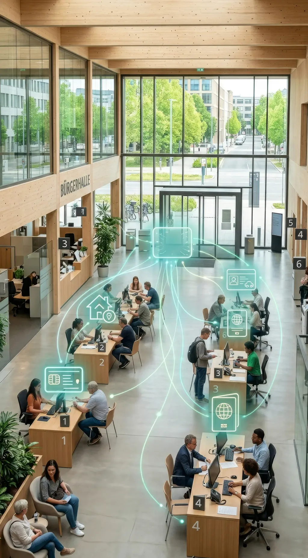 Bürgerservice der Zukunft. Eine bessere Nutzererfahrung durch eine smarte KI-Schicht.