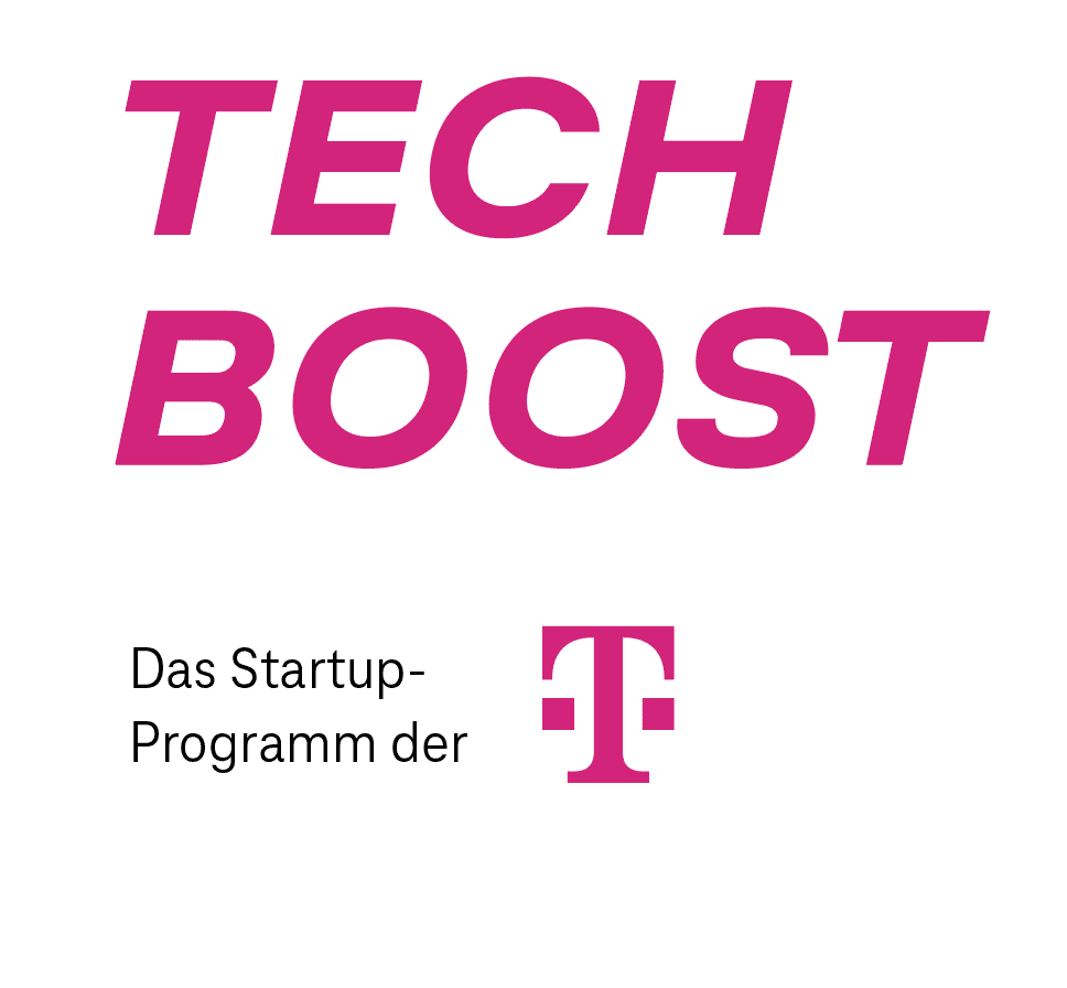 Telekom TechBoost logo – Startup support program by Deutsche Telekom